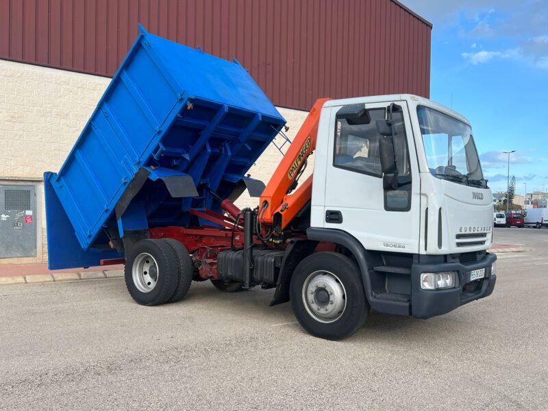 CAMION IVECO EUROCARGO BASCULANTE Y GRUA PALFINGER PK8500 - Imagen 20