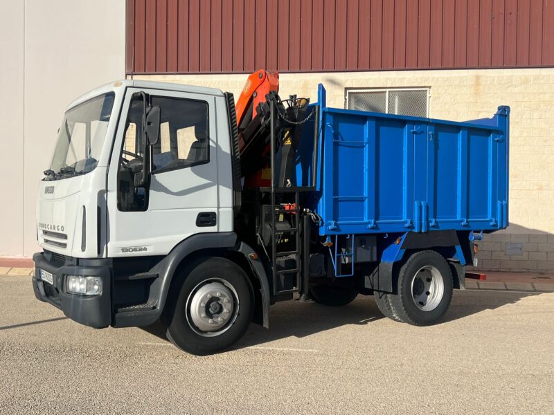 CAMION IVECO EUROCARGO BASCULANTE Y GRUA PALFINGER PK8500 - Imagen 6