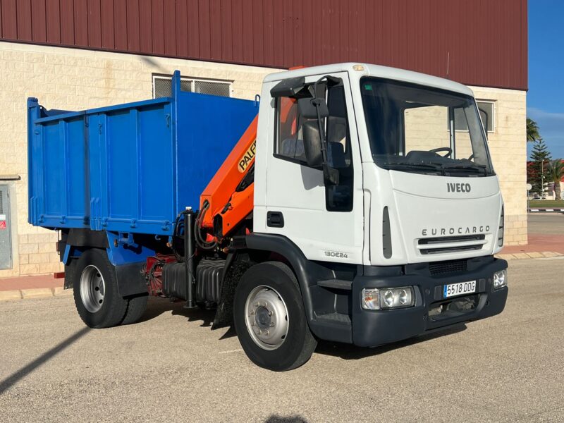 CAMION IVECO EUROCARGO BASCULANTE Y GRUA PALFINGER PK8500 - Imagen 8