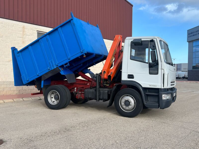 CAMION IVECO EUROCARGO BASCULANTE Y GRUA PALFINGER PK8500 - Imagen 13
