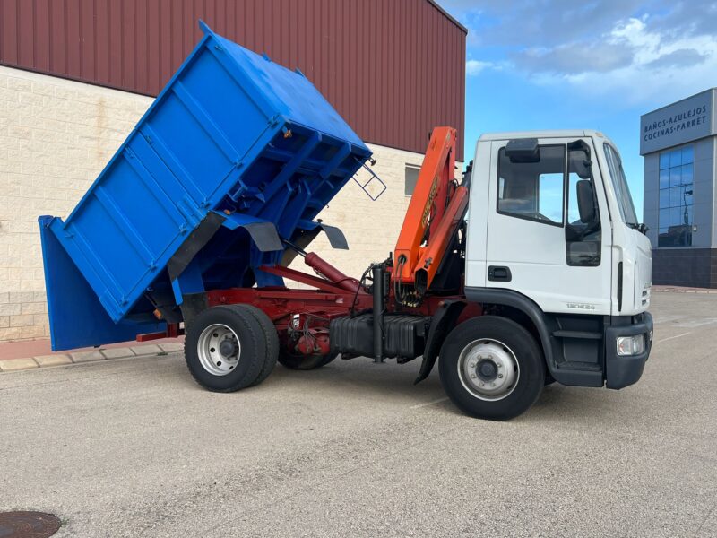 CAMION IVECO EUROCARGO BASCULANTE Y GRUA PALFINGER PK8500 - Imagen 23