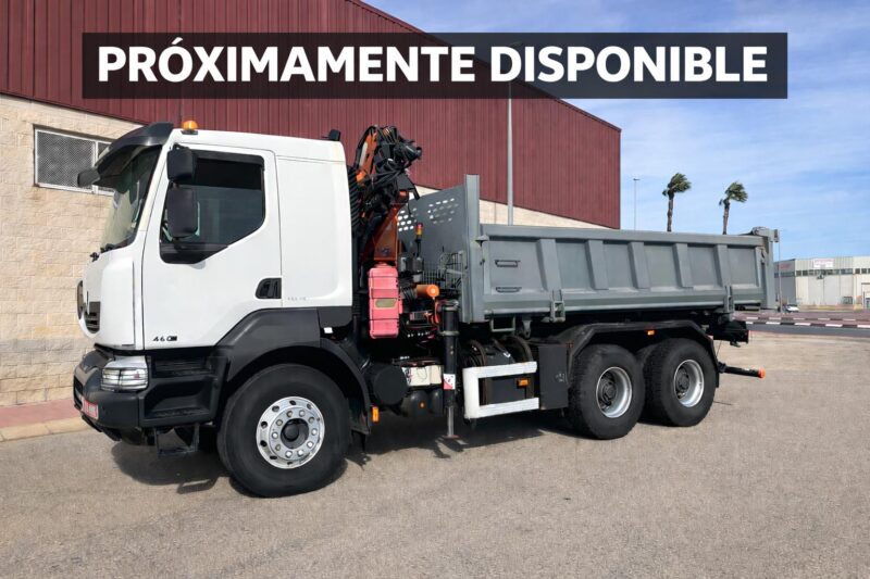 CAMION RENAULT KERAX 6X4 BASCULANTE Y GRUA - Imagen 2