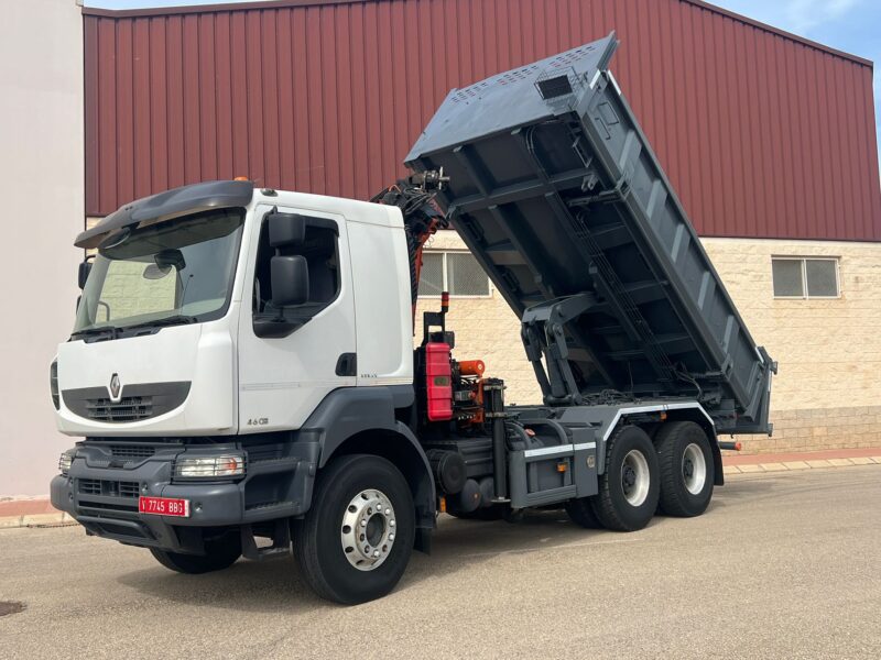 CAMION RENAULT KERAX 6X4 BASCULANTE Y GRUA - Imagen 8