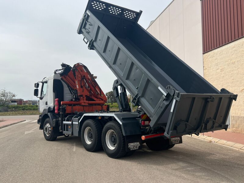 CAMION RENAULT KERAX 6X4 BASCULANTE Y GRUA - Imagen 14