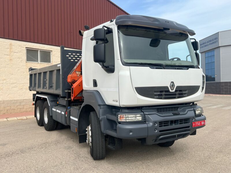 CAMION RENAULT KERAX 6X4 BASCULANTE Y GRUA - Imagen 28